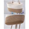 Easy To Install Cotton Rope Basket Wall Hanging Fruit Vegetable Storage Basket