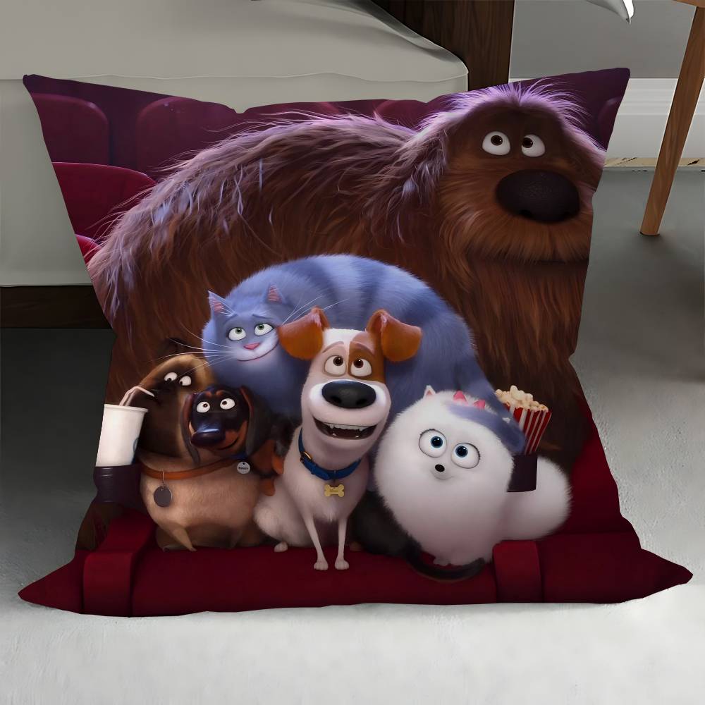 The S-Secret Life Of Pets Pillow Gift Home Office Decoration Bedroom Sofa Car Cushion Cover Case 45x45