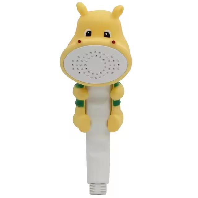 New Cute Cartoon Kid Shower Head with Suction Cup Shower Bracket Children Bath Sprayer Baby Shower Nozzles Bathroom Accessories