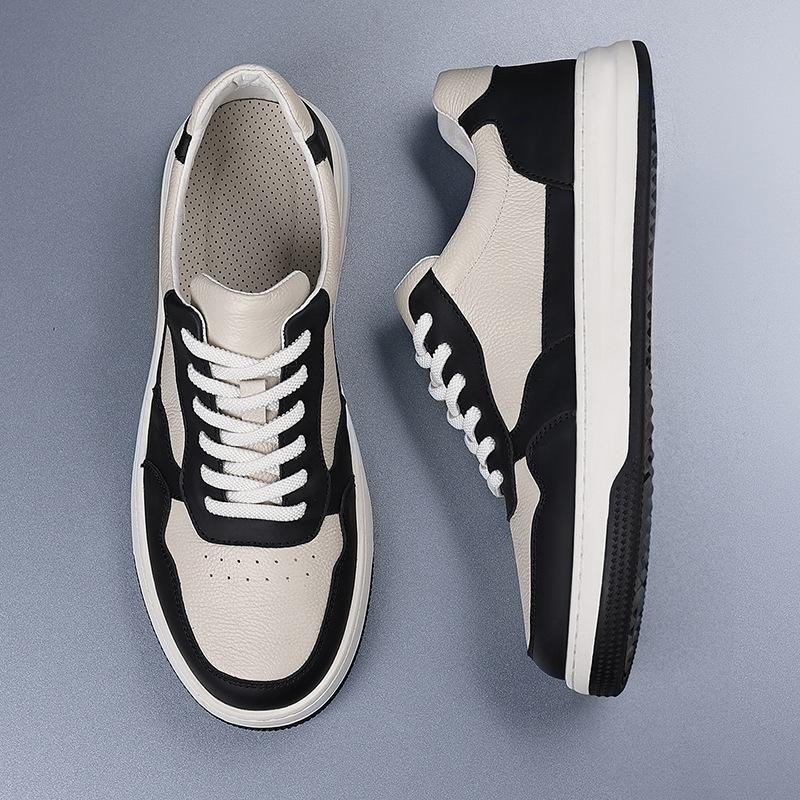 New men's casual shoes leather breathable men's versatile board shoes men's shoes shoes