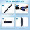 5PCS IP68 Waterproof Junction Box, Outdoor 2 Pin Electrical Cable Connector for 3.5-6.5mm Wire Range