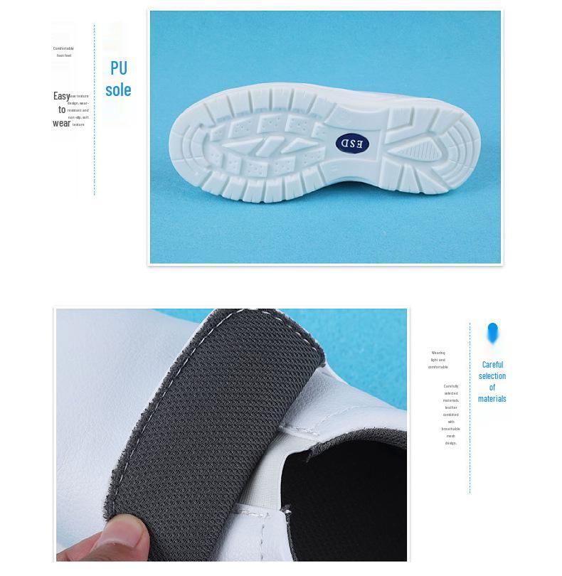 Steel Toe Anti-Static Safety Shoes for Food Engineering & Cleanroom Work