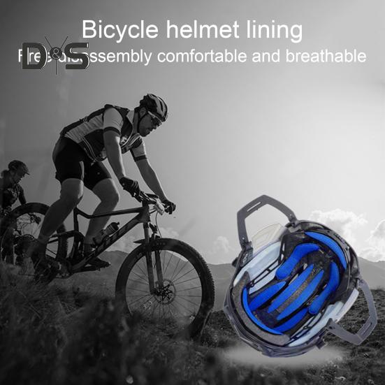 27 יח'/סט ערכת רפידות ספוג לקסדת אופניים נושמת ניתנת לכביסה בולמת זעזועים אוניברסלית קסדת רכיבה לאופני הרים/כביש ריפוד בטנה ערכת כריות