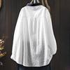 Shirt for Women Summer Oversize Cotton Loose Casual Long Sleeve Soft Loose Shirt Top