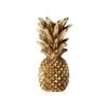Home Accent Candle Stand with Fruit Shape Body, Gold Finish, Raised Pattern, Open Cup, and Wide Base for Shelf Display, Desk Display, Side Table