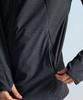 Leijibi Tech Flow Hydro Performance Loose Fit Hooded Zip-Up Rash Guard M Black