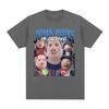 John Pork Volá Tričko Vtipné Humor Prasečí Meme Design Grafické Tričko Módní Hip Hop Krátký Rukáv Bavlna Nadměrná Trička