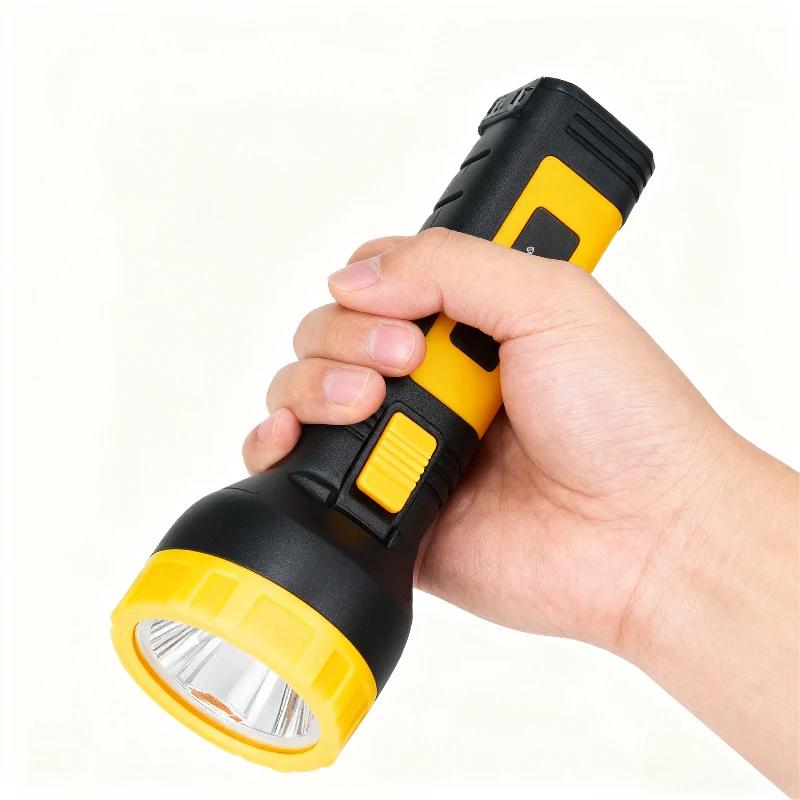 Outdoor Long Range Torch Emergency Light Multi-function LED Flashlight Adjustable Flashlight Outdoor Camping Light Safety Tools