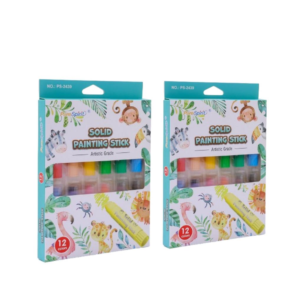 8/12 Farben Bastelfarbstifte Solider Malstift Waschbare Farbstifte Malerei Graffiti Kunst für Kinder und Schüler