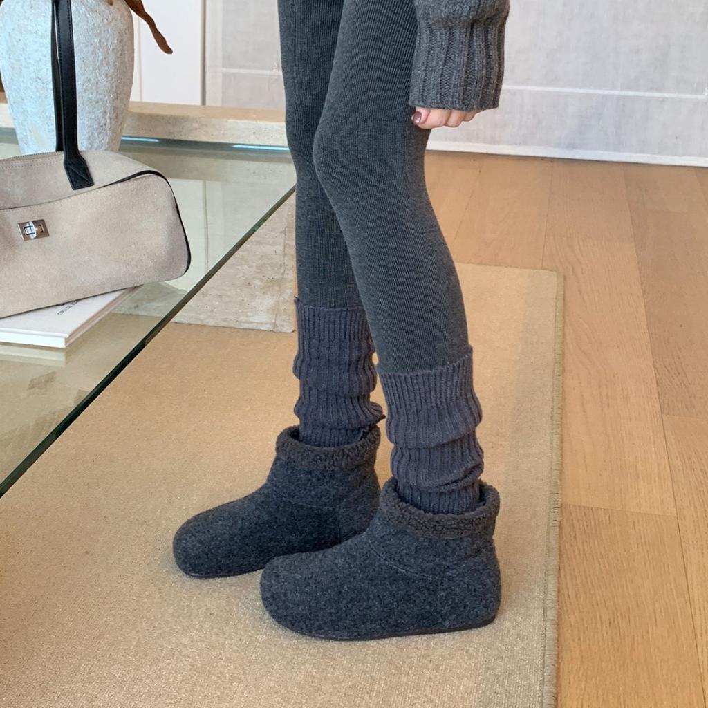 Cm height-increasing short boots cotton shoes snow boots women's thick-soled winter velvet warm and comfortable cotton boots