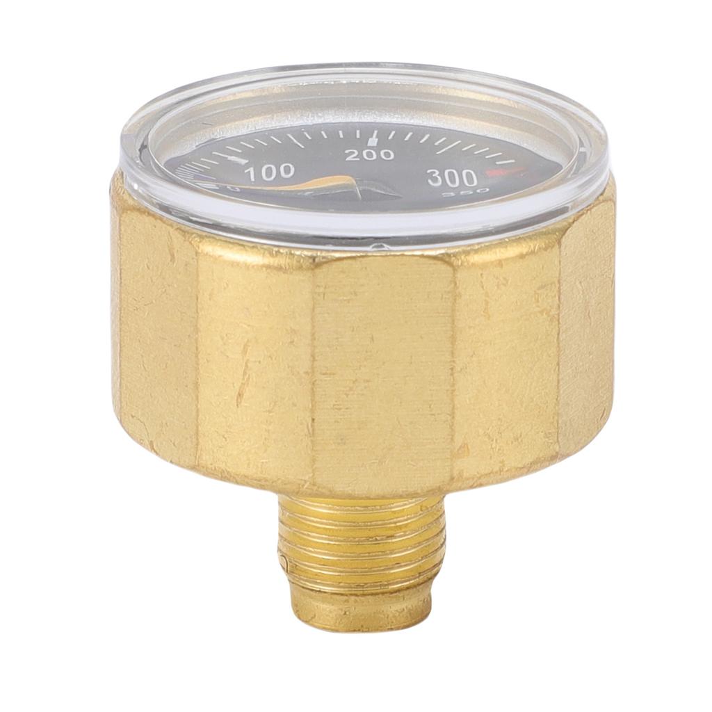 Air Cylinder Pressure Meter G18 Thread 350bar Brass Water Proof Glow In The Dark Pressure Meter