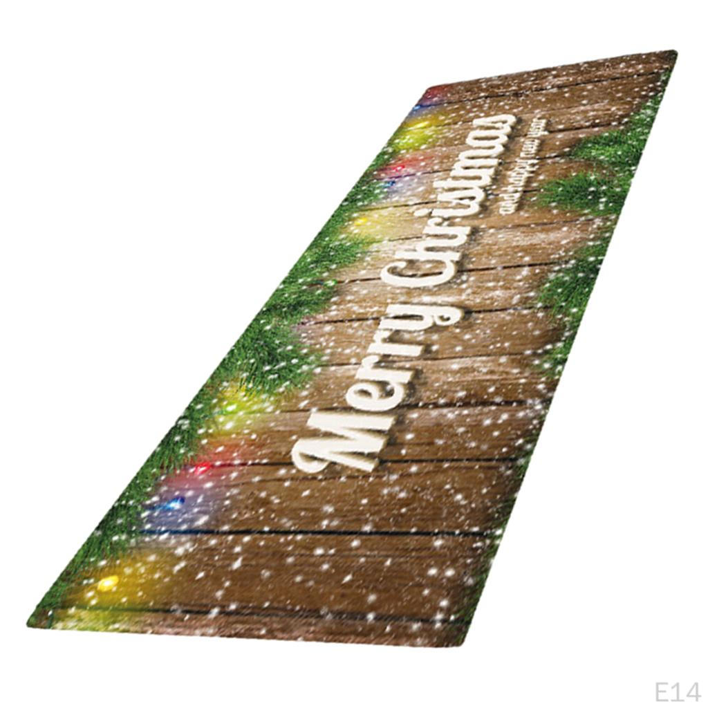 3D Effect Christmas Area Rug Carpet 120x40cm for Home Decoration