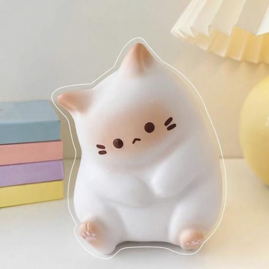 Stress Relief Cartoon Cat Toy Soft Stretchy Fat Kitten Squeeze Toy Relaxation Anxiety Reduction Animal Sensory Toy Party Favors