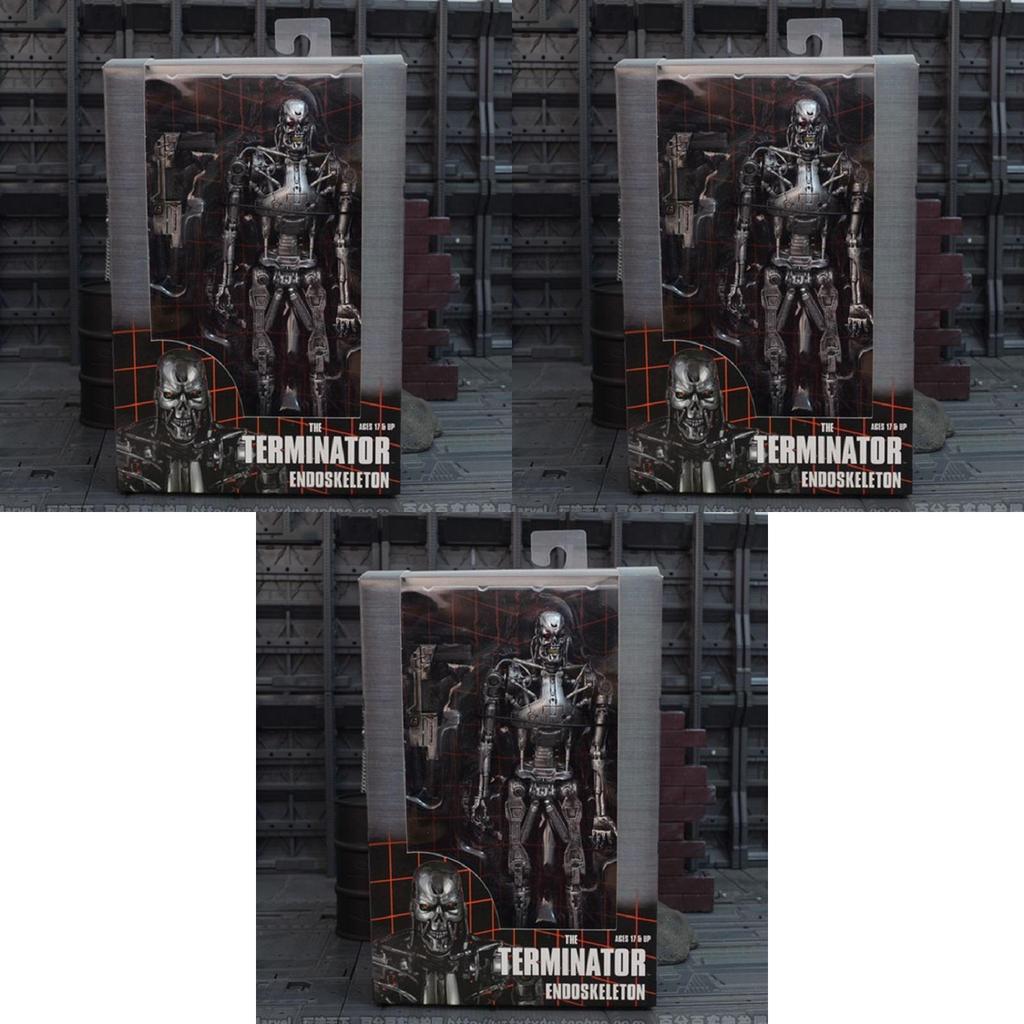 Premium Quality Terminator Endoskeleton T-800 Action Figure With Plasma Rifle New In Box