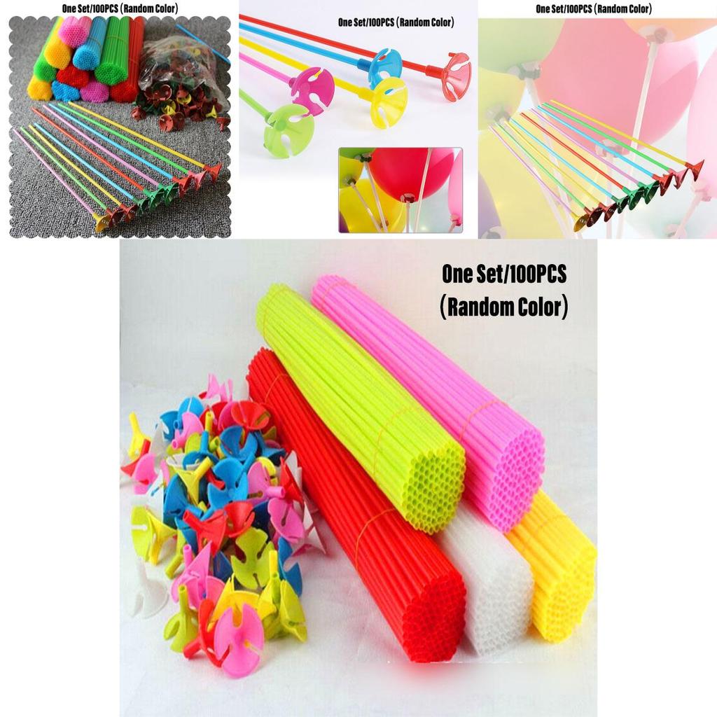 Balloon Support Sticks Plastic Holders For Party Decorations 27cm And 32cm Length