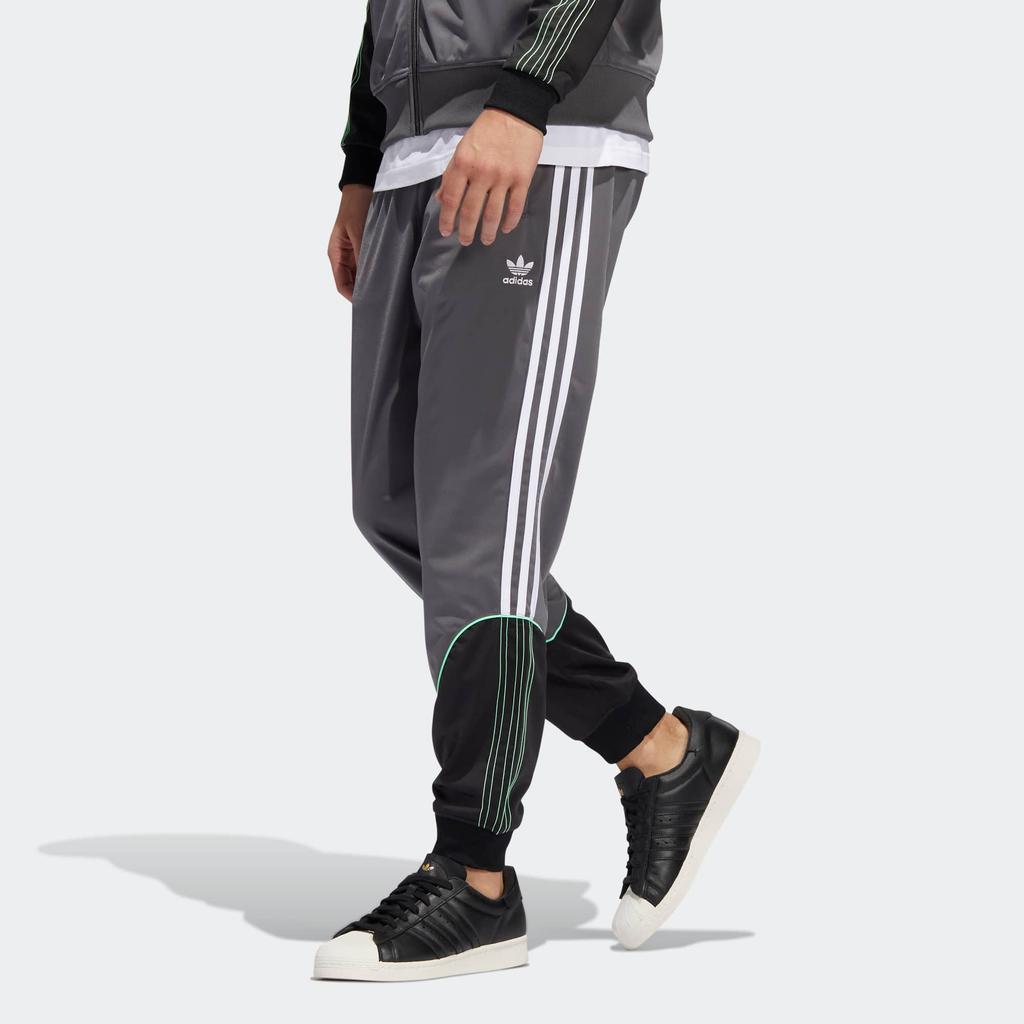 Adidas Originals Tricot Sst Track Pants With Brand Logo Print And Cuffed Hem Men Bottoms Floral-Grey HI3006