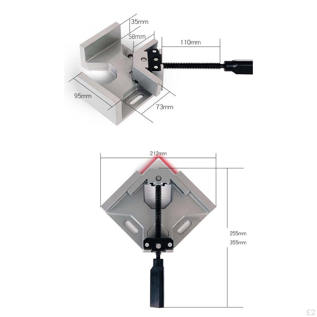 Adjustable Right Angle Clamps for Cabinet and Drawer Assembly