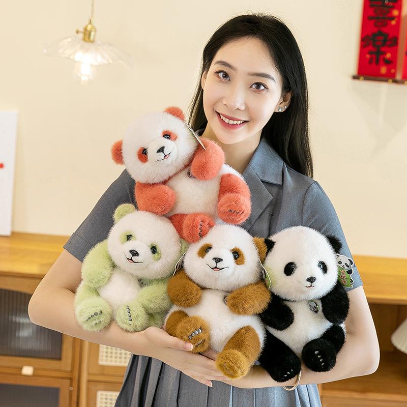 Simulace Menglan Panda Plyšová panda Panda Hanhan Ozdoba u postele jako dárek přítelkyni k narozeninám