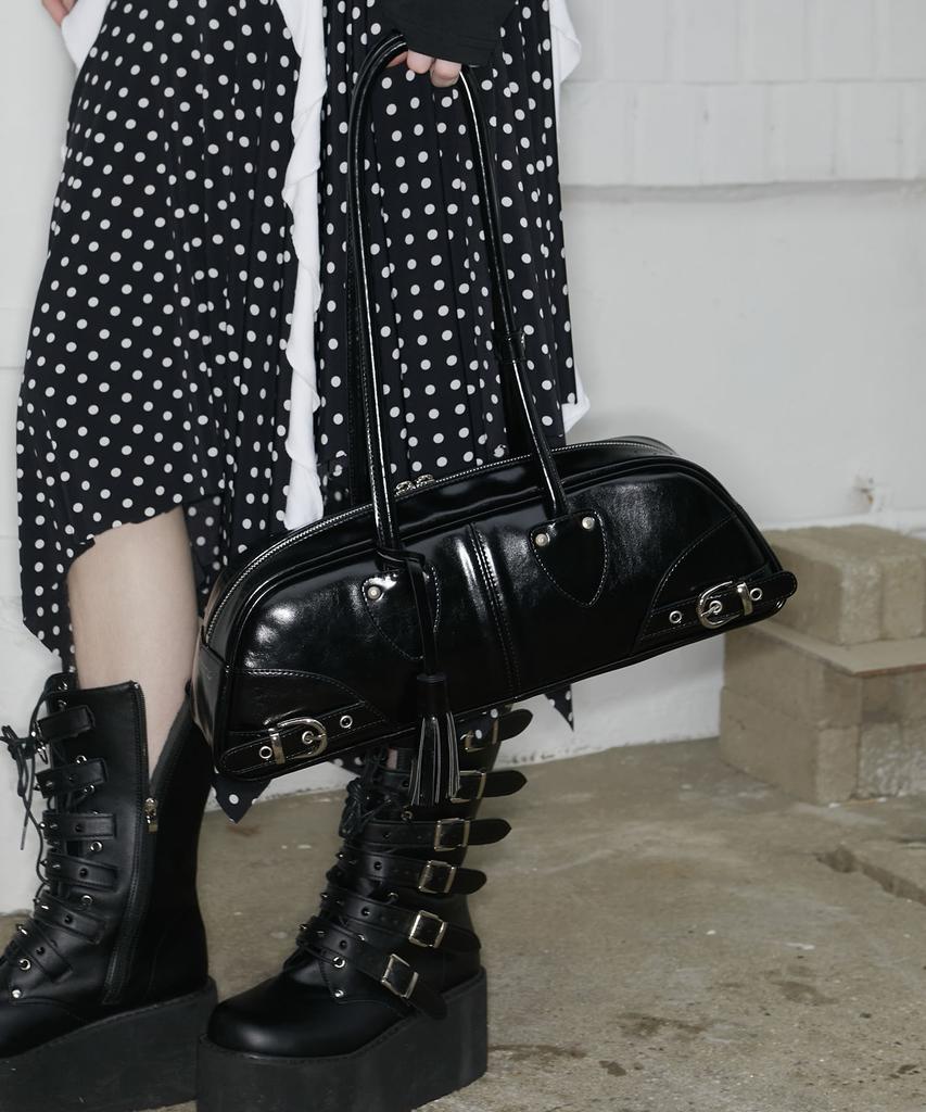 Notknowing Belted Bohem Bag (Black)