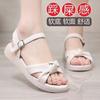 Real Soft Leather Women's Shoes Beef Tendon Sole Sandals Women's 2025 New Fashion Wear Sexy Work Versatile Student Fairy Style
