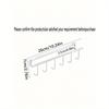1pc Aluminum Wall Mounted Mug Rack No Screw Kitchen Cabinet Organizer For Coffee Cups Teacups Underwear Ties Scarf Hanger Durable Iron Hanging Rack