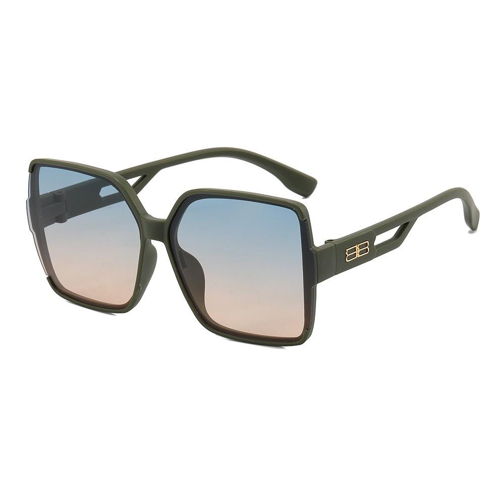 

JYL TS Sunglasses Square Large Frame UV Style Unisex/WF1216 B-942 Фіолетовий