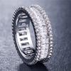Ring Retro Luxury Ladies Zircon Ring Gold Plated Silver Full Diamond Jewelry