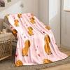 Cute Capybara and Hearts Pattern print blanket soft and cozy perfect for the living room bed sofa or a nap,gift