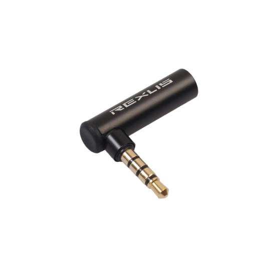 Right Angle 3.5mm OMTP To CTIA Male To Female Audio Plug Jack Adapter Converter
