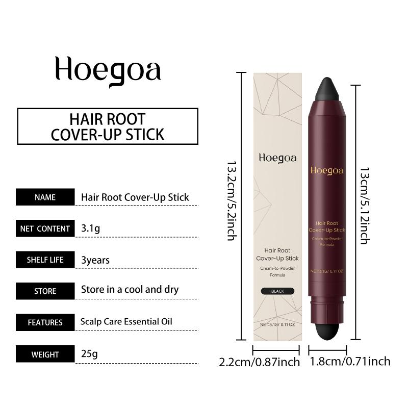  Hair Color Pen for Covering White Hair Black Brown Stick Deep Nourishing Waterproof for Busy Mornings