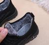 Men's Winter Cotton Shoes with Woven and Velvet Design, Slip-On Sports Casual Boots