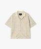 LIBERCLASSY [26Ss] Lmm32704 Cream Color Rib Tweed Half Shacket