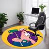 1pcPatrick Star Office Round Area Rug, Indoor Mat Suitable For Office, Under Office Chairs Bedroom Living Room Home Decor, Room Deco112