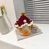 Knit Water Bucket Bag With Interior Pouch For Daily Casual Use