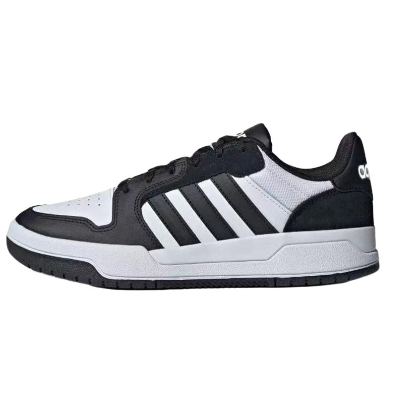 Adidas Neo Entrap Slip Resistant, Abrasion Resistant, Lightweight Low top Skateboard Shoes Unisex Black Silver JI2560(Team129-)
