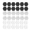 12PCS Sound Absorbing Wall Panels Polyester Texture Hexagonal Soundproof Foam Panels for Bedroom Music Room Decorations