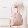 Shell Bag PU Leather Cosmetic Bag Zipper Small Square Bag Simple Makeup Pouch Bag  Travel