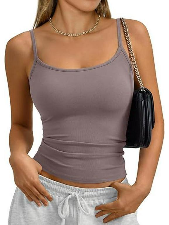 2026 European Women's Versatile Slim Fit Square Neck Vest Top