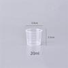 10pc 20ml 30ml Clear Plastic Liquid Measuring Cups Graduaeted Laboratory Test Cylinder With Scales For Resin Silicone Mold Tool