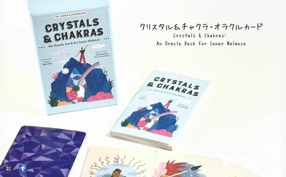 Crystals An Oracle Deck for Inner Fortune Authentic I.I.J & Chakras Balance, English, Affirmations, Telling,