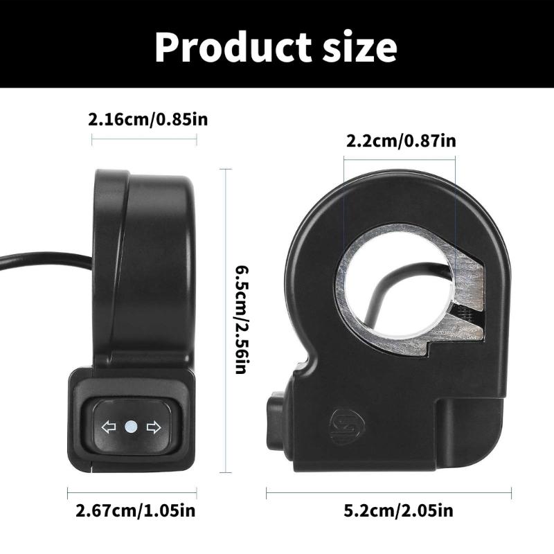 Electric Scooter Turn Signal Switches Button Replacement Universals Handlebar Switches Electric Bicycles Accessories