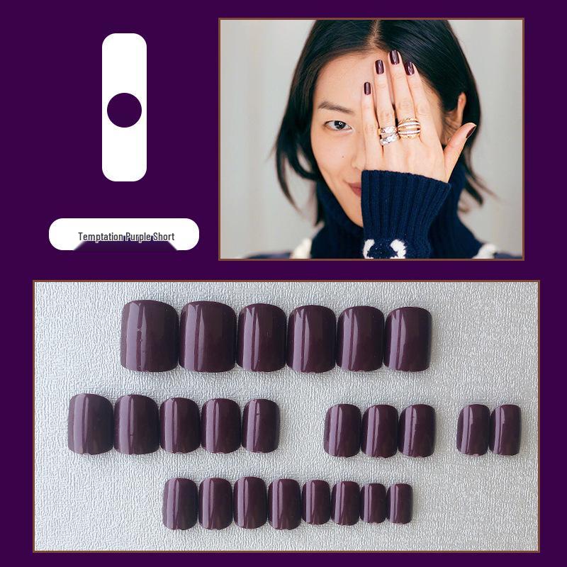 

Trendy Fake Nail Set: 24-Piece Wearable Nail Art Patches for Influencers