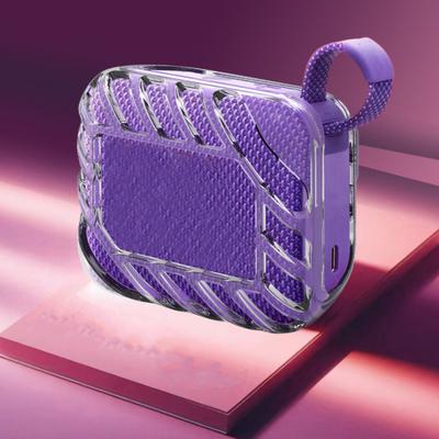 TPU Protective Case for JBL Go 4 Portable BT Speaker Anti-Drop Anti-Slip Crystal Clear Sleeve Cover with Impact Protection