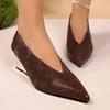 Single Shoe Women's Versatile Low-cut Fashionable Pointed-toe One-piece Shoes