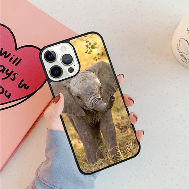 African Elephant Silhouette Phone Case For iPhone 17 Air 15 16 16e 11 12 13 14 Pro Max Cover For iPhone 17 Air Max Plus Fundas
