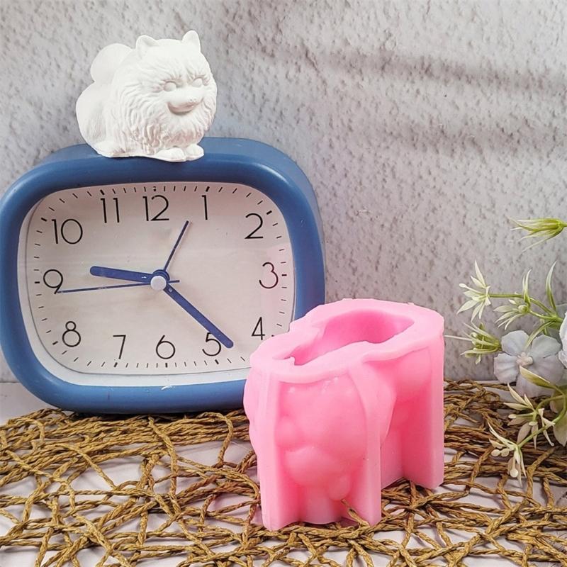 3D Dog Animal Figurine Silicone Molds Epoxy Resin Silicone Molds for Candle Soap Making Chocolate Fondant Silicone Molds