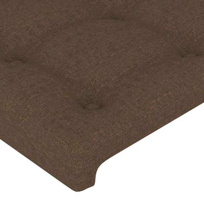 Maison Exclusive - Tête de lit marron foncé 100x5x118/128 cm Tissu
