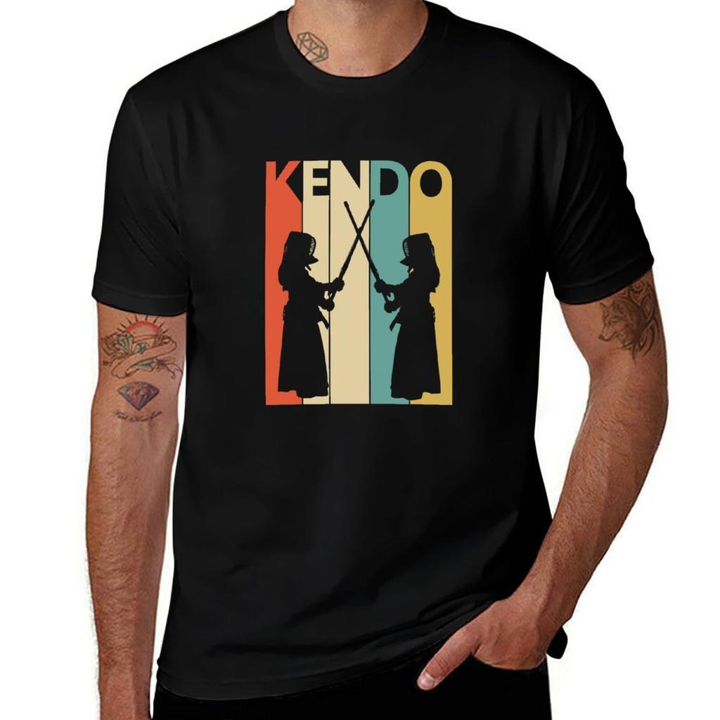 Vintage Kendo Tshirt Active Sports Short Sleeve Cotton Shirt