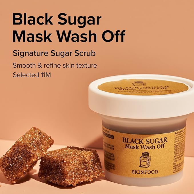 Skinfood Black Sugar Mask Wash Off 120g X 2