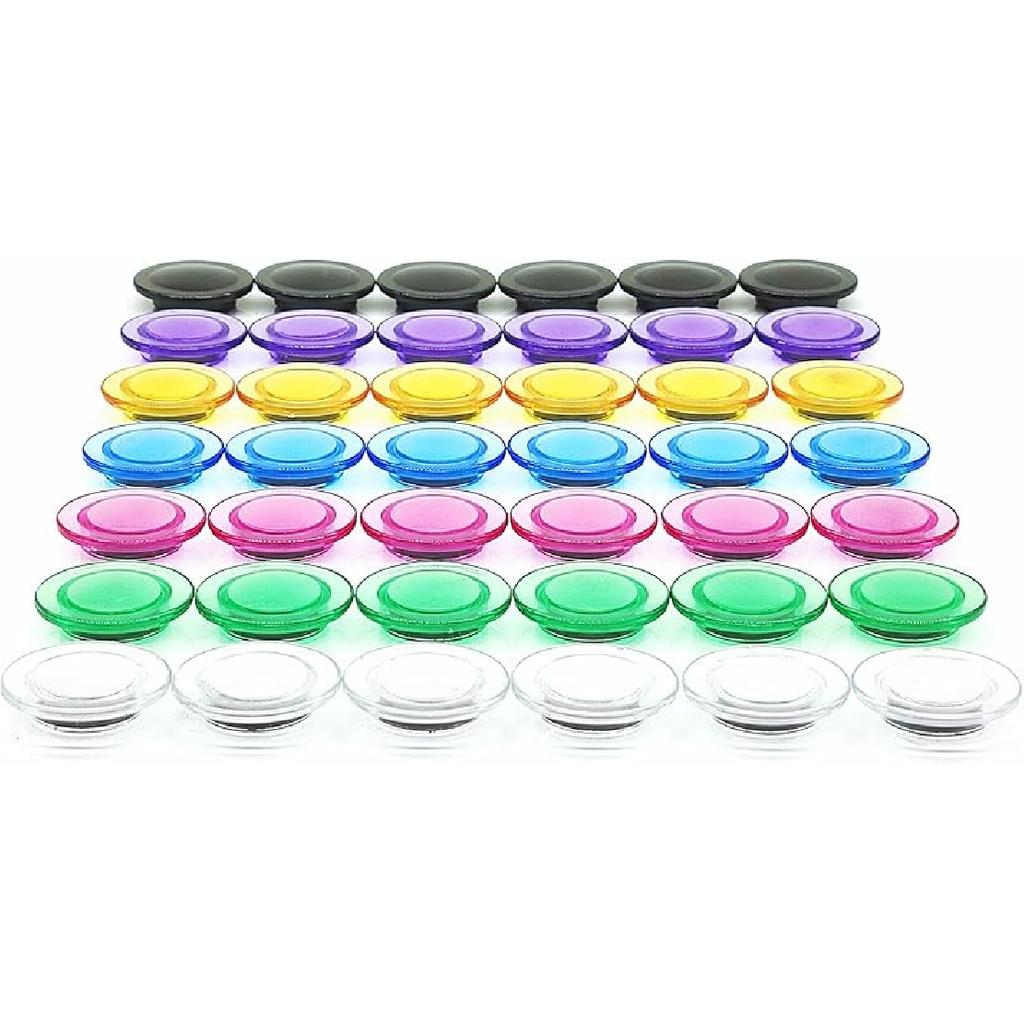 Fridge Magnets - 14 Pack Strong Refrigerator Magnets, Heavy Duty Small Magnets with 7 Colors, Whiteboard Magnet for Crafts, Locker, Office & Kitchen,